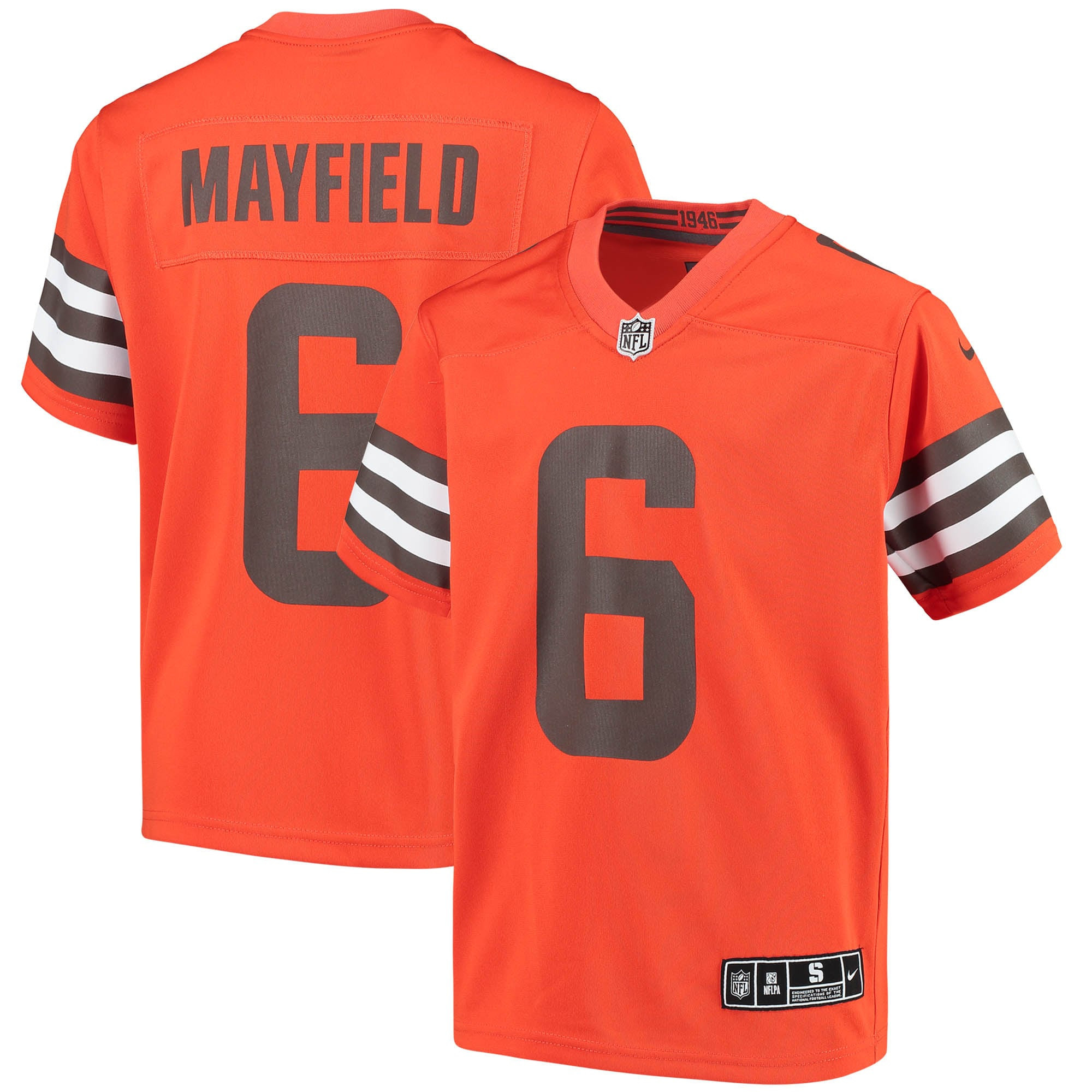 Baker Mayfield Cleveland Browns Inverted Team Game Jersey – Orange NFL