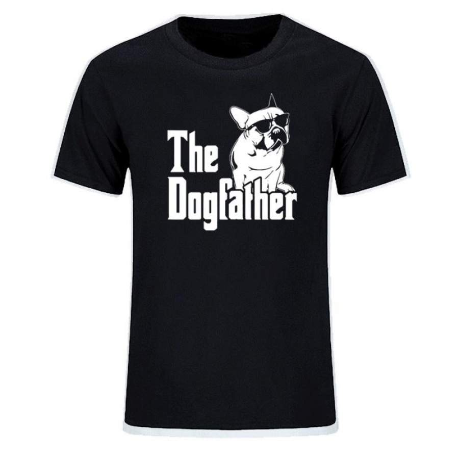 The Dogfather Dog Dad French Bulldog Funny T Shirt Men