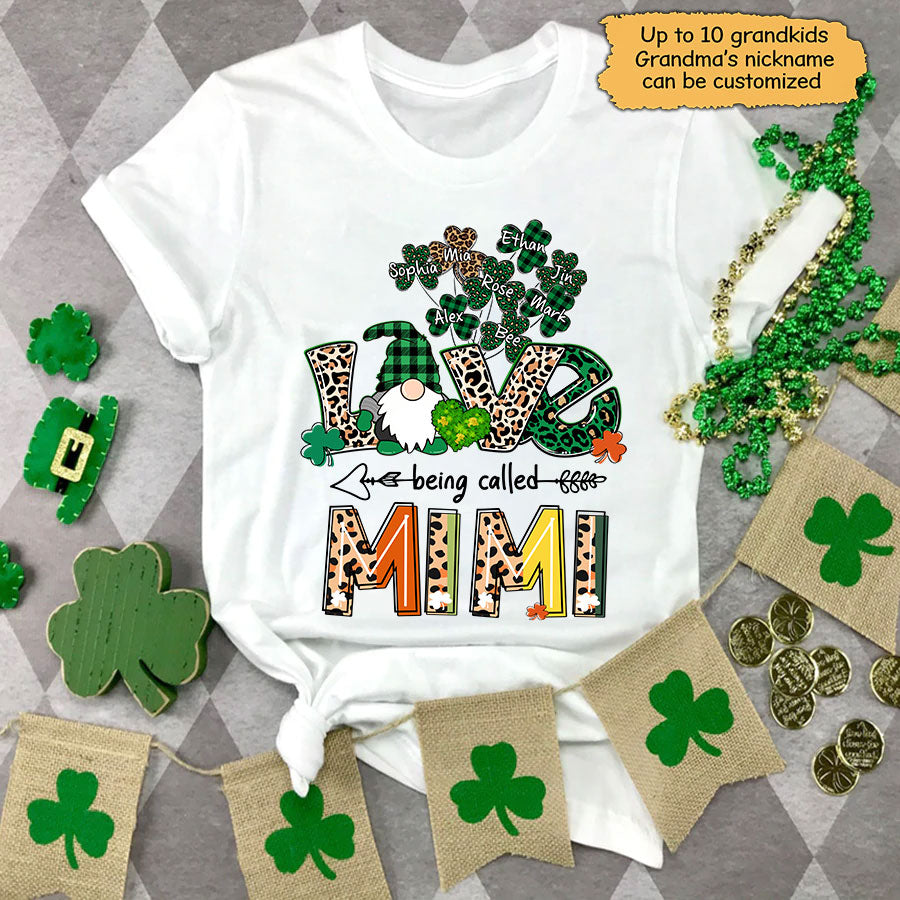 Love Being Called Mimi Shamrock T-Shirt