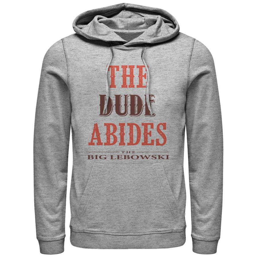 The Big Lebowski Men’s The Dude Abides  Lightweight Hoodie