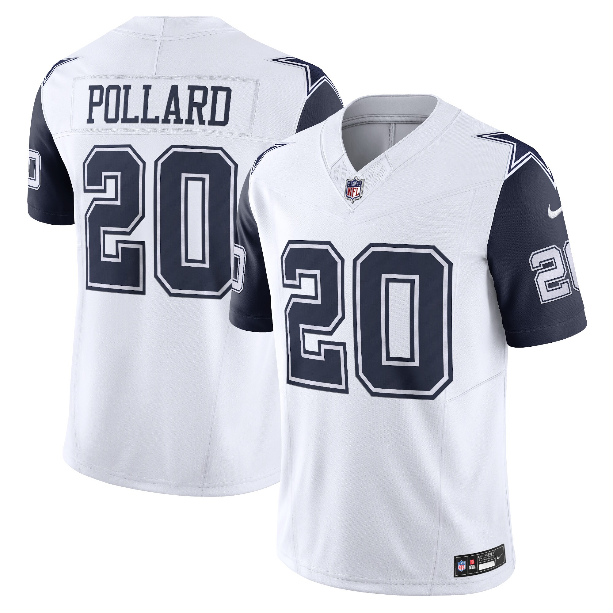 Tony Pollard Dallas Cowboys Vapor F.U.S.E. Limited Jersey – White