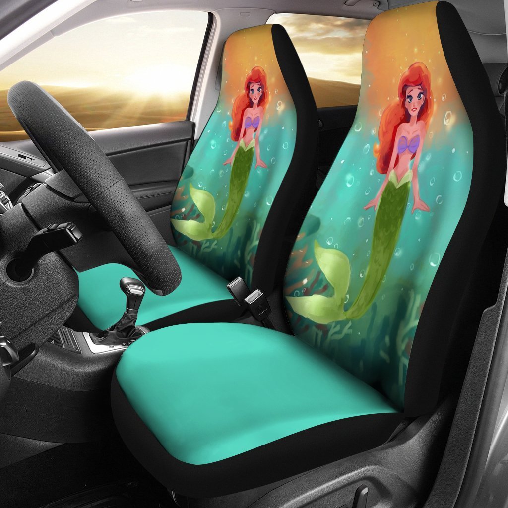 Ariel Cute Cartoon The Little Mermaid Car Seat Covers T0105