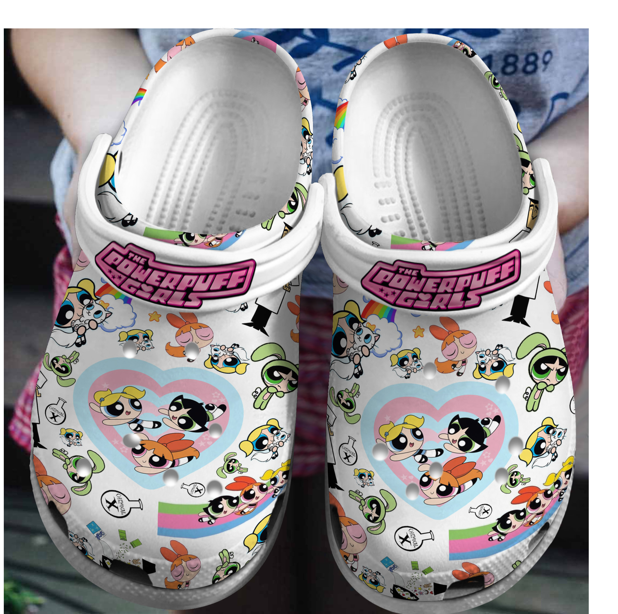 The Powerpuff Girls Movie Crocs Crocband Clogs Shoes Comfortable For Men Women and Kids