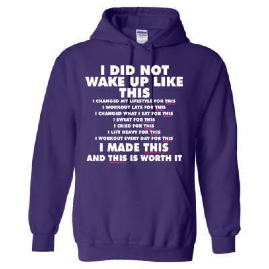 AGR I Did Not Wake Up Like This I Made This And This Is Worth It – Heavy Blend™ Hooded Sweatshirt