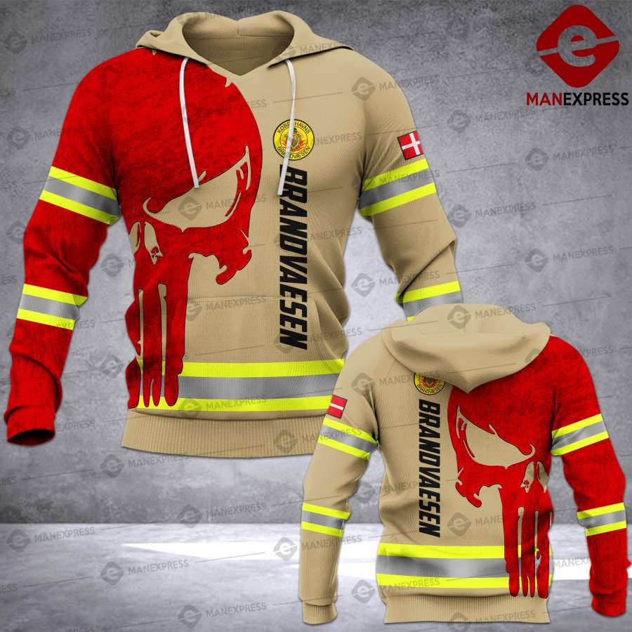 Danish Firefighter 3D printed hoodie FCU Denmark