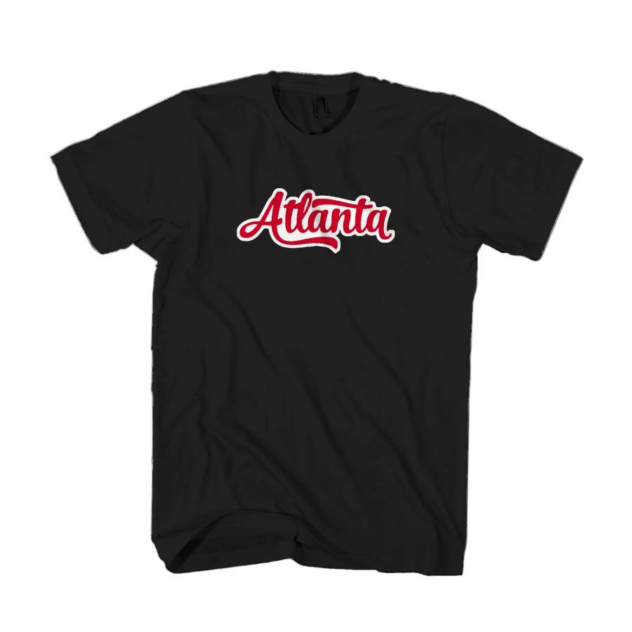 Atlanta Graphic Vintage Script Gifts Braves Man’s T-Shirt