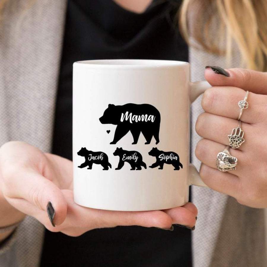 Mama Bear Coffee Mug Christmas Gift from Daughter Mom Gifts for Mom Gifts from Son Gift from Husband Gift from Kids