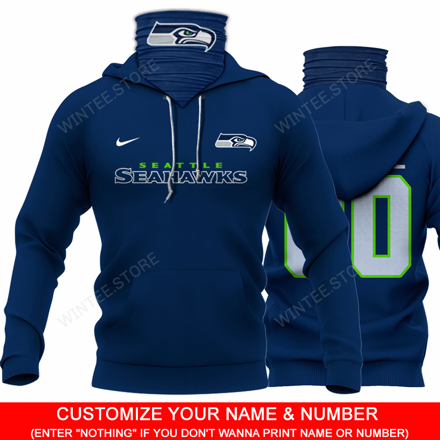 02SeattleSeahawks001 – CUSTOMIZE YOUR NAME & NUMBER – HOT SALE 3D PRINTED