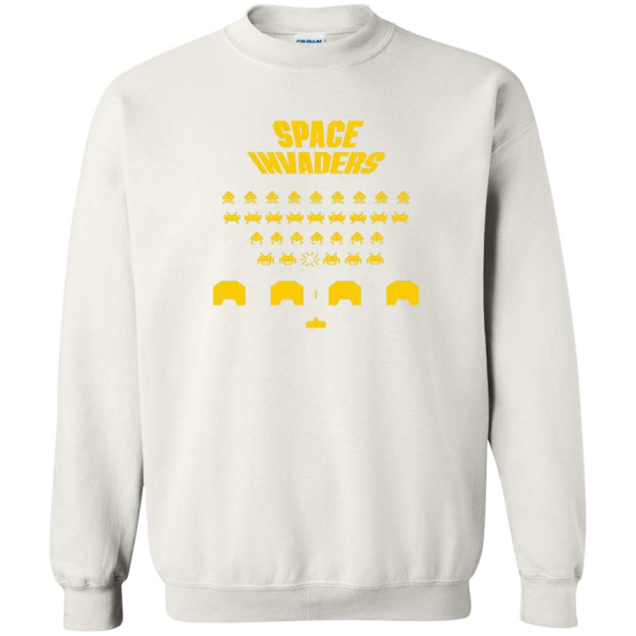 AGR Space Invaders Crewneck Pullover Sweatshirt