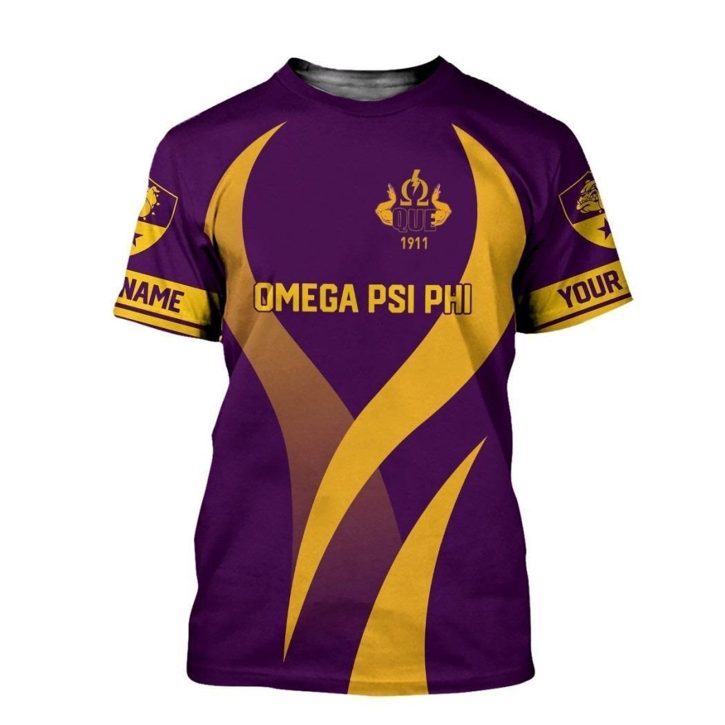 Fraternity Tshirt – Personalized Omega Psi Phi Storm Style Tshirt