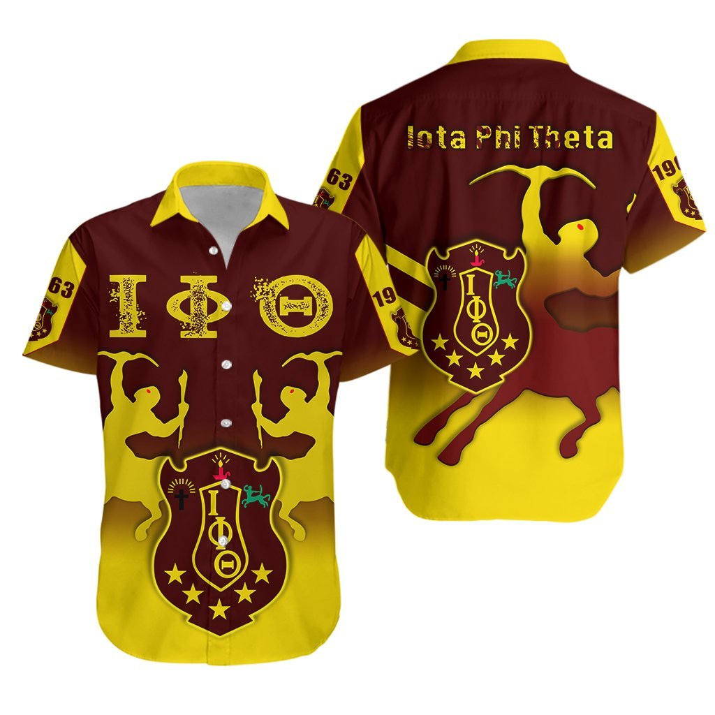 Iota Phi Theta Hawaiian Shirt With Centaur Lt13