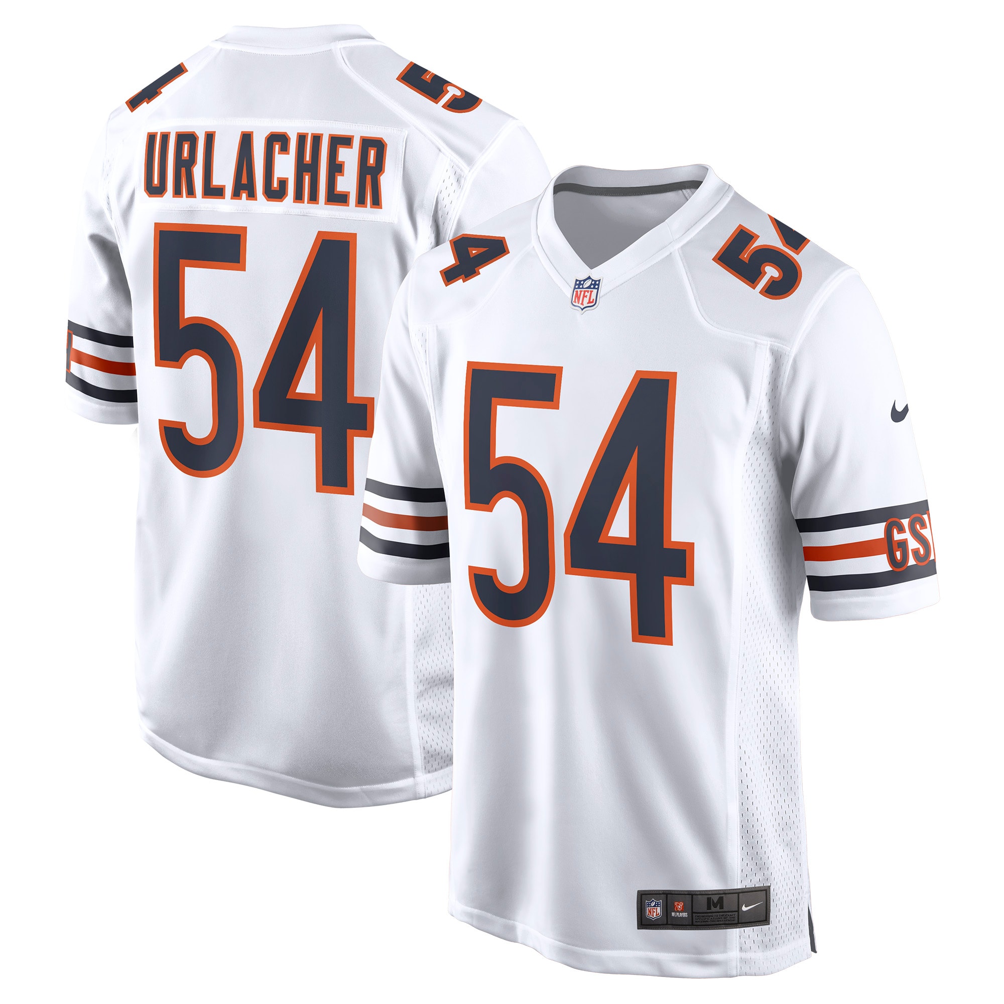 Brian Urlacher Chicago Bears Retired Player Game Jersey – White