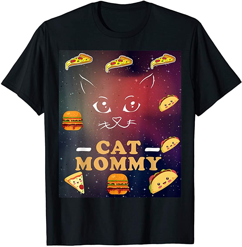 Astronaut Space Cat Mom Taco Pizza Burger Kitten Pet Animal T-Shirt