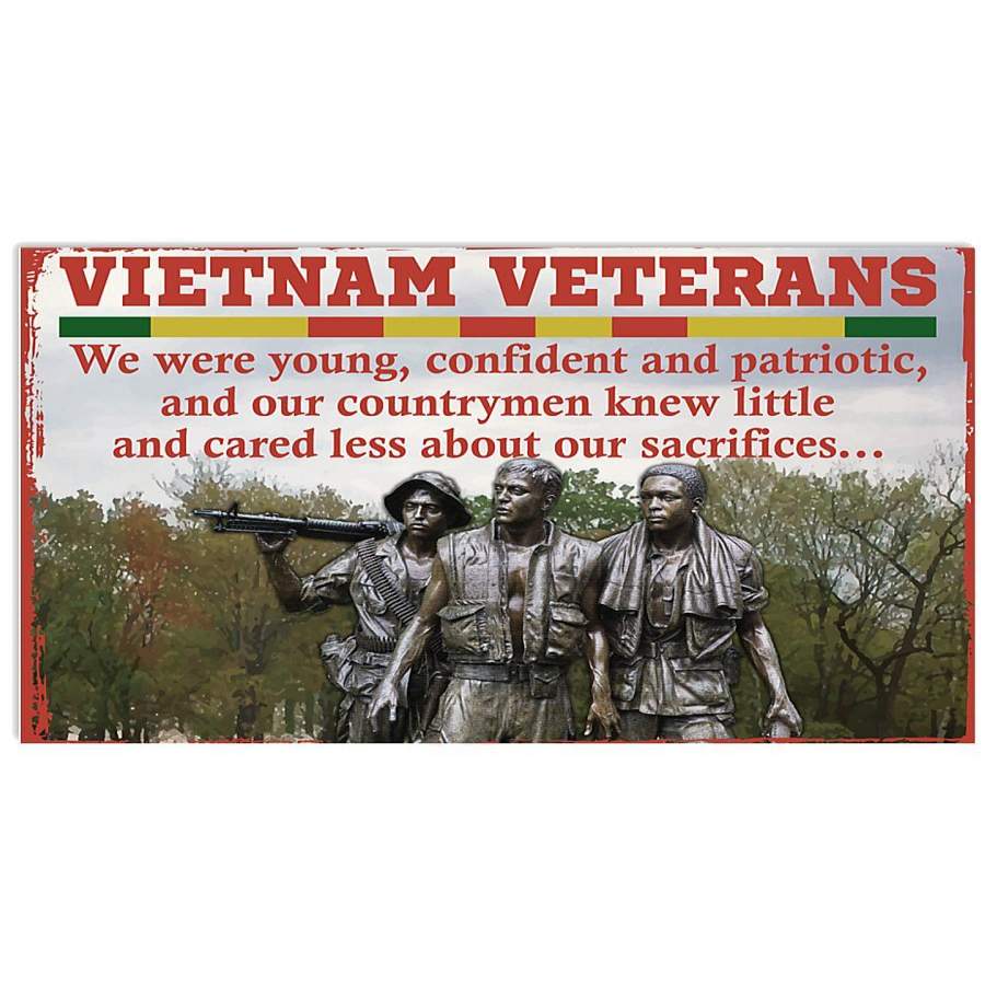 Young Vietnam Veterans We Were Young Confident And Patriotic Horizontal Poster