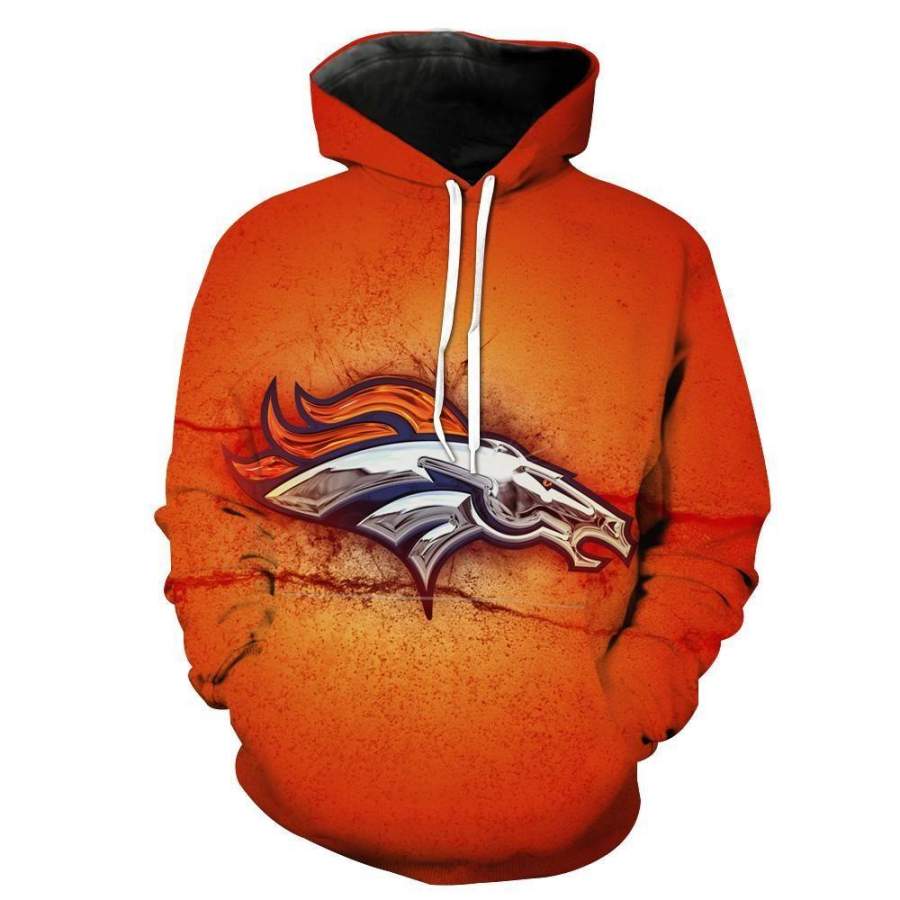 Denver Broncos Hoodie 3D Style1047 All Over Printed