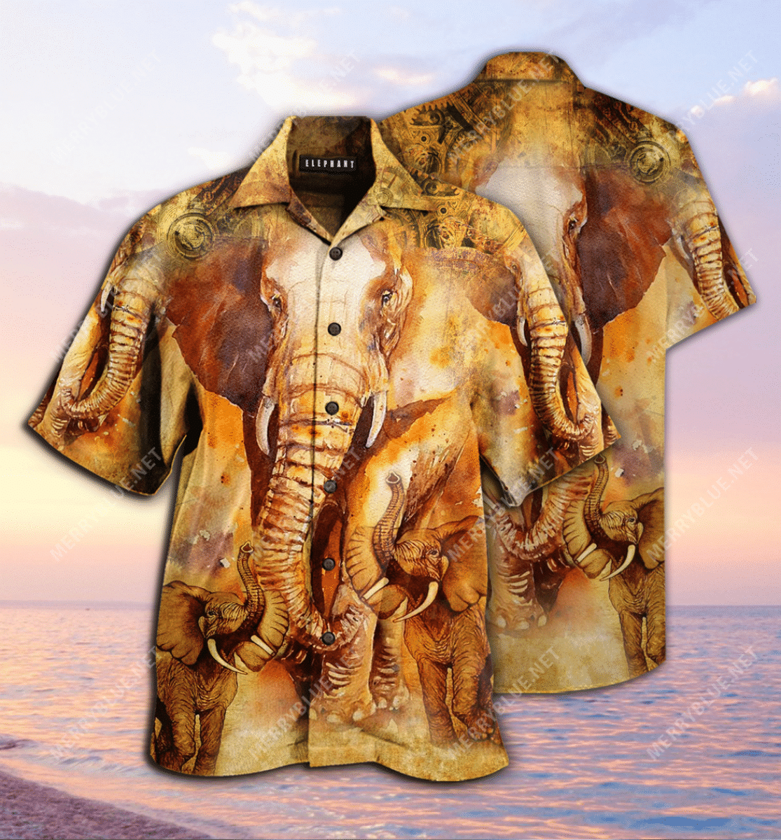 High Quality Born To Be The Biggest – Elephant Unisex Hawaiian Shirt