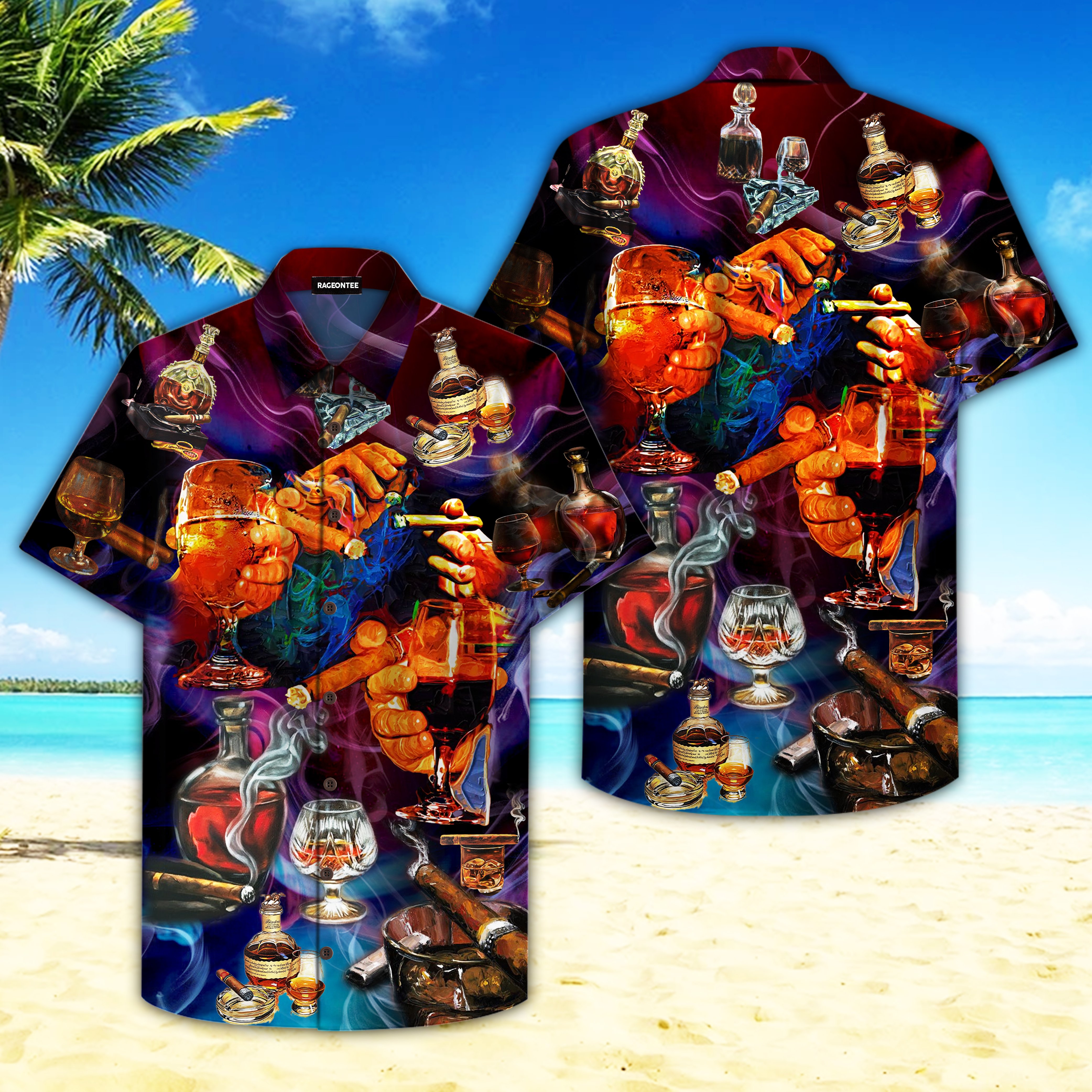 Enjoy Special Drink And Cigar At Night Hawaii Shirt Unisex Adult Ha81892