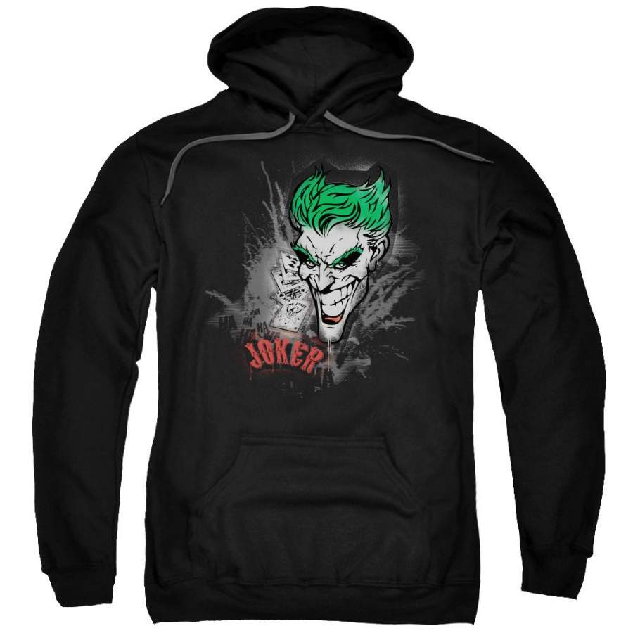 Batman – Joker Sprays The City Adult Pull Over Hoodie