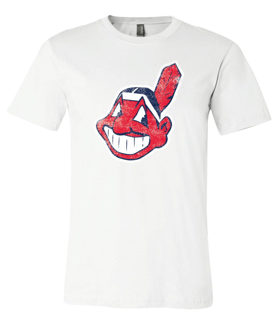 Cleveland Indians Mascot Chief Wahoo Distressed Vintage Logo T-Shirt  S-3Xl!