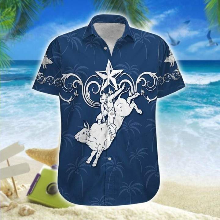 Bull Riding Western Aloha Hawaii Shirts For Men Women Ha24161