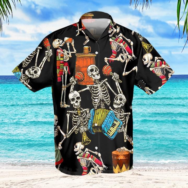 Skeleton Accordion Halloween Hawaii Shirt For Men Women Adult Ha110962