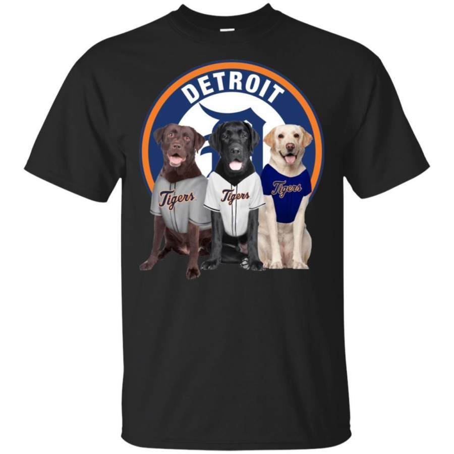 Labrador Retriever Dog And Detroit Tigers Fan Shirt HT208