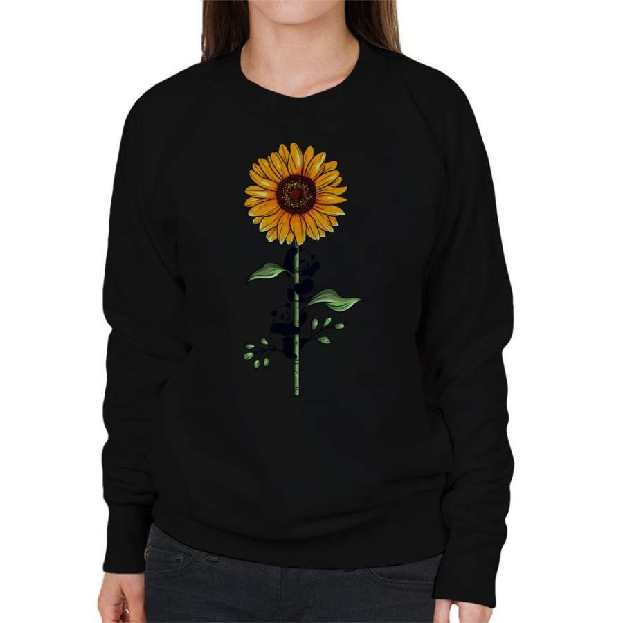 Panda Sunflower Women’s Sweatshirt