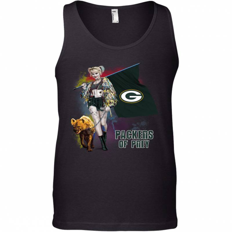 Harley Quinn flag Green Bay Packers Of Prey Tank Top