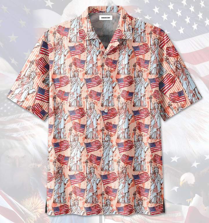 Happy Of July Statue Liberty Hawaii Shirt Unisex Adult Ha65519