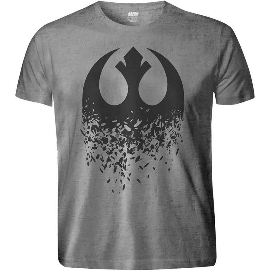 Episode VIII Rebel Logo Splintered Vintage T-shirt