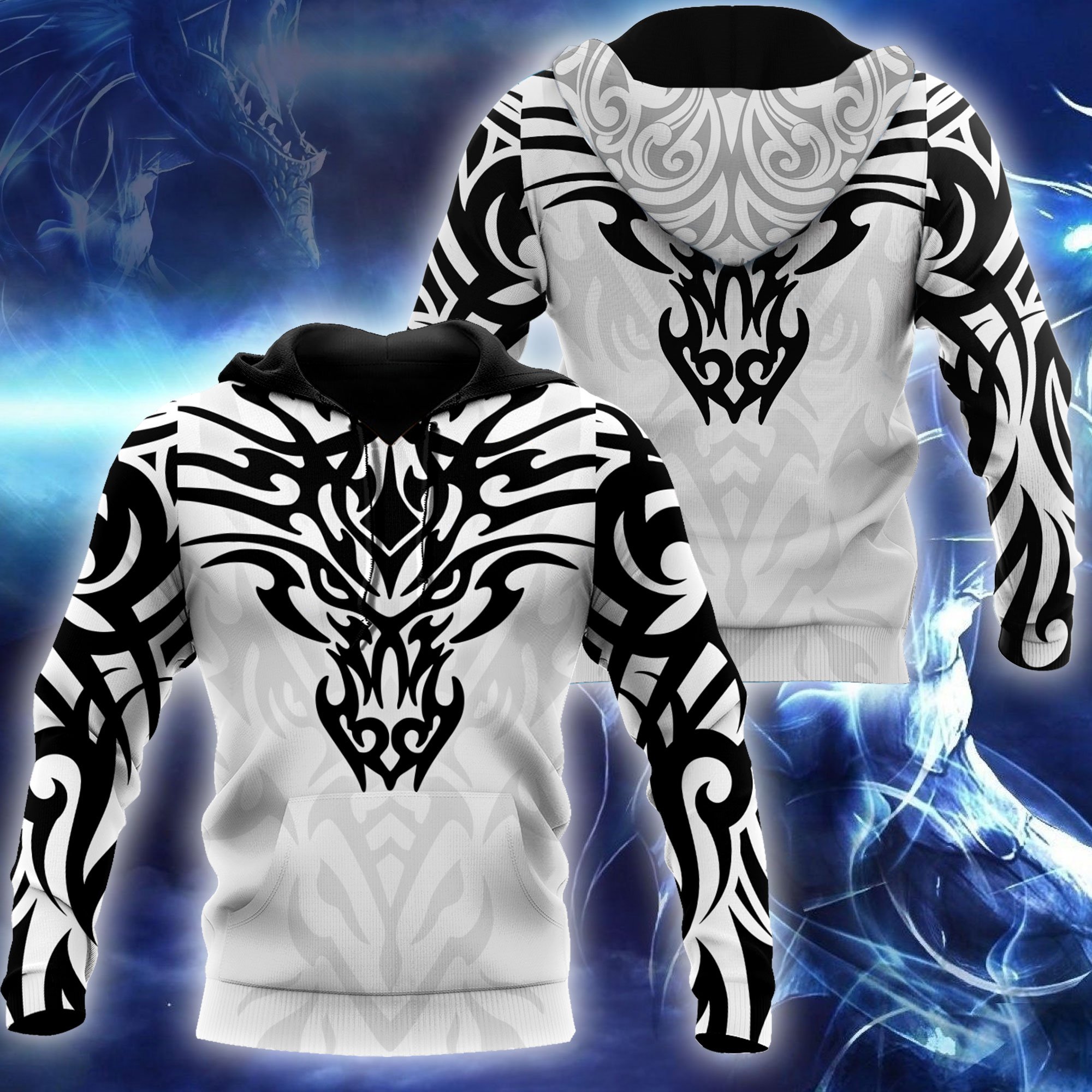 Premium Tribal Tattoo Dragon 3D Printed Unisex Shirts – TCshirt