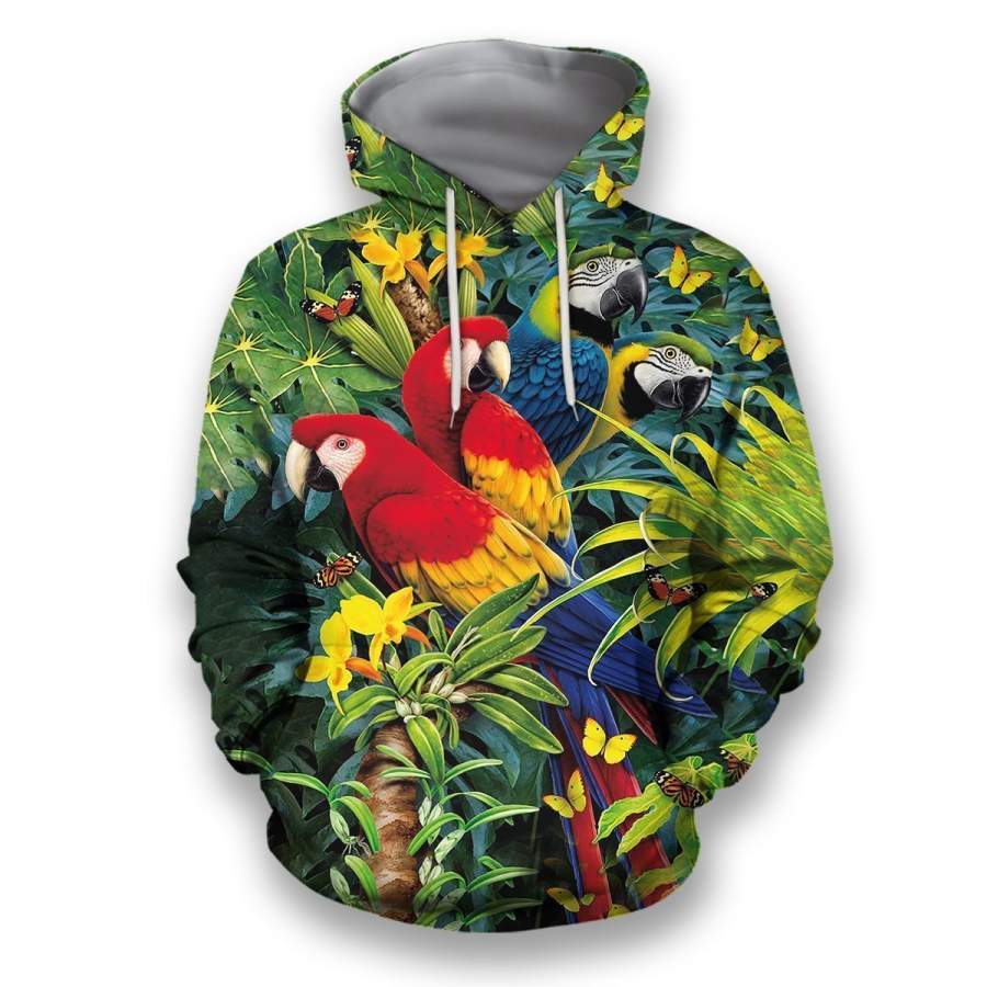 All Over Printed Parrots Shirts H242B