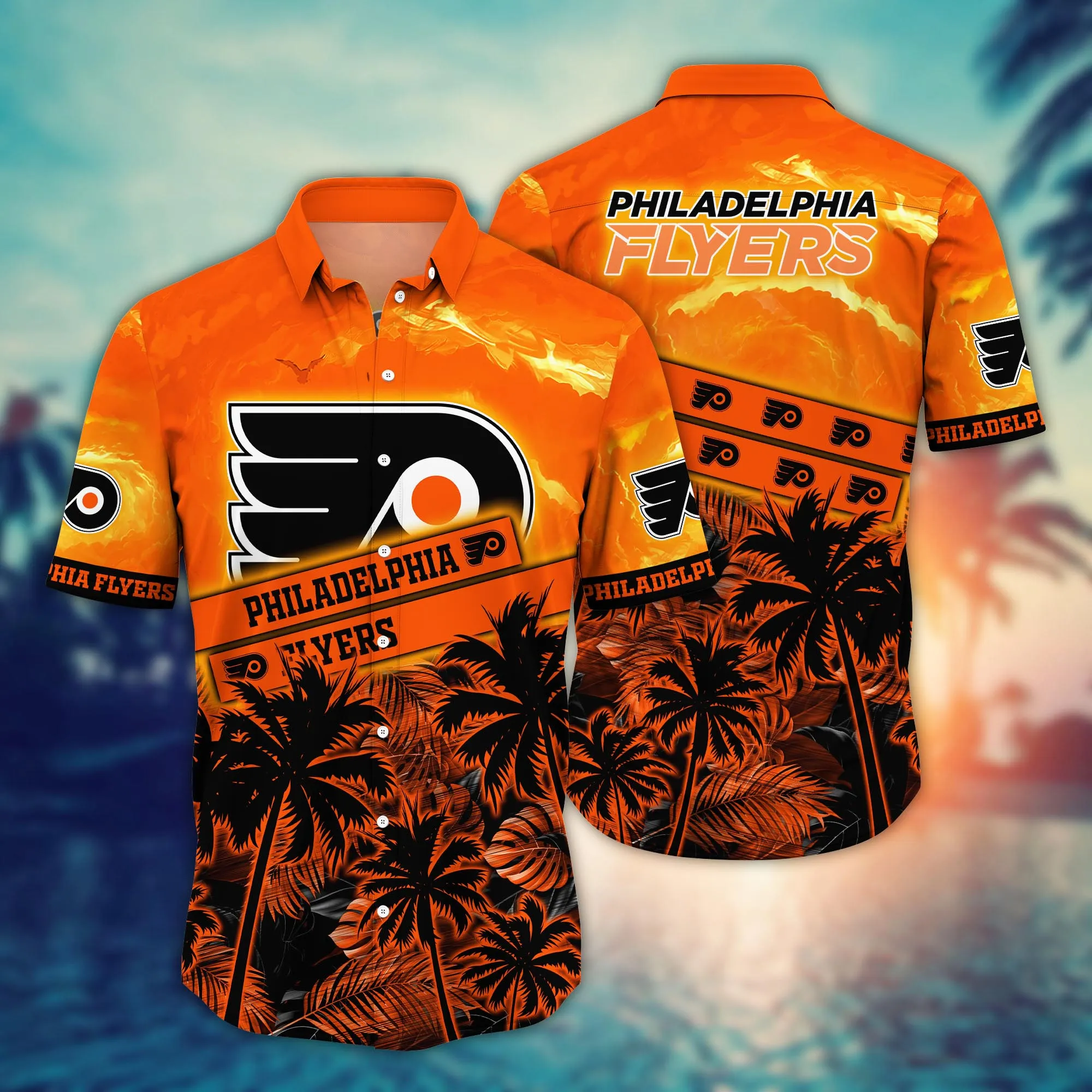 Philadelphia Flyers Nhl Hawaiian Shirt Leisuretime Aloha Shirt