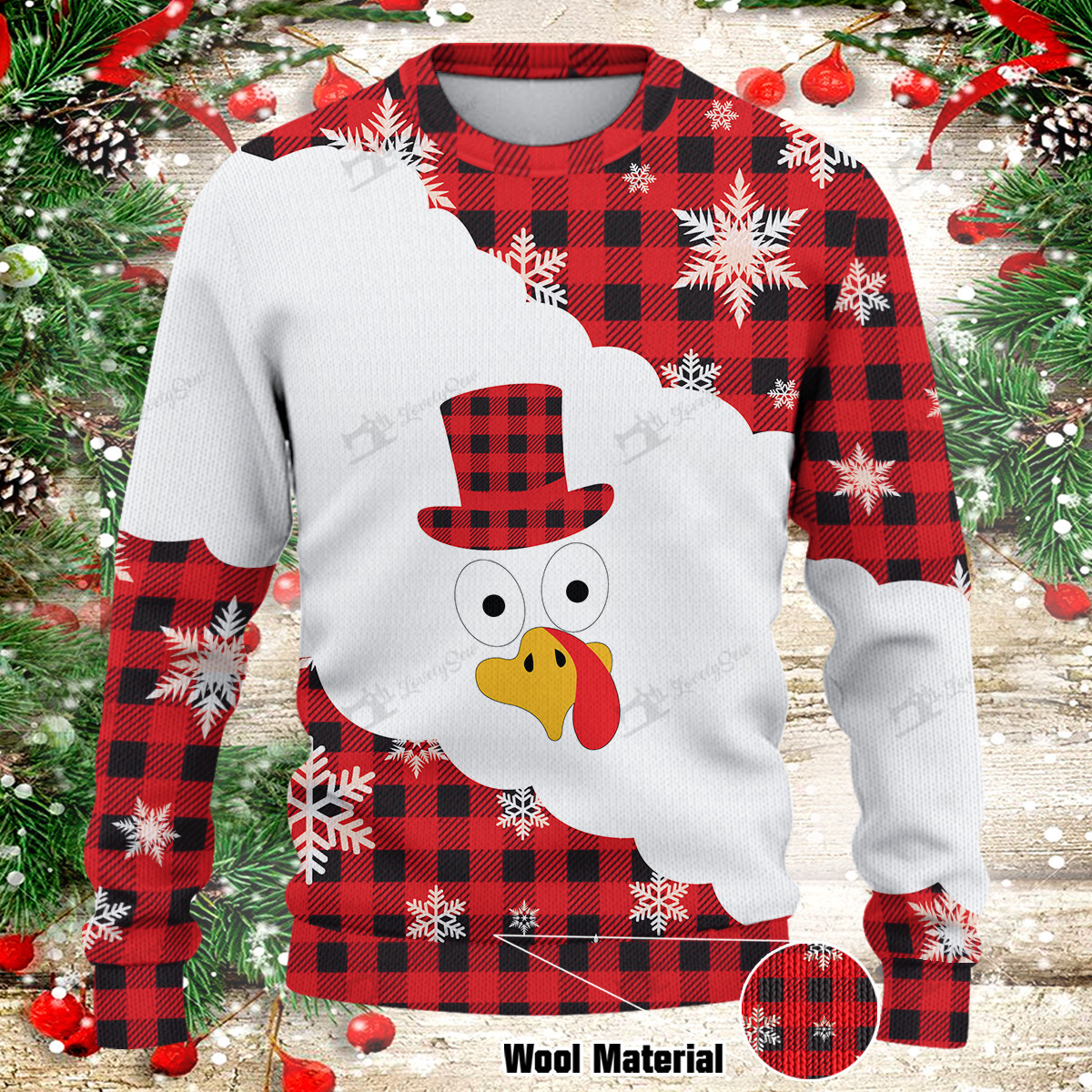 Christmas Gift – Turkey Face Sweater Mht2112030301