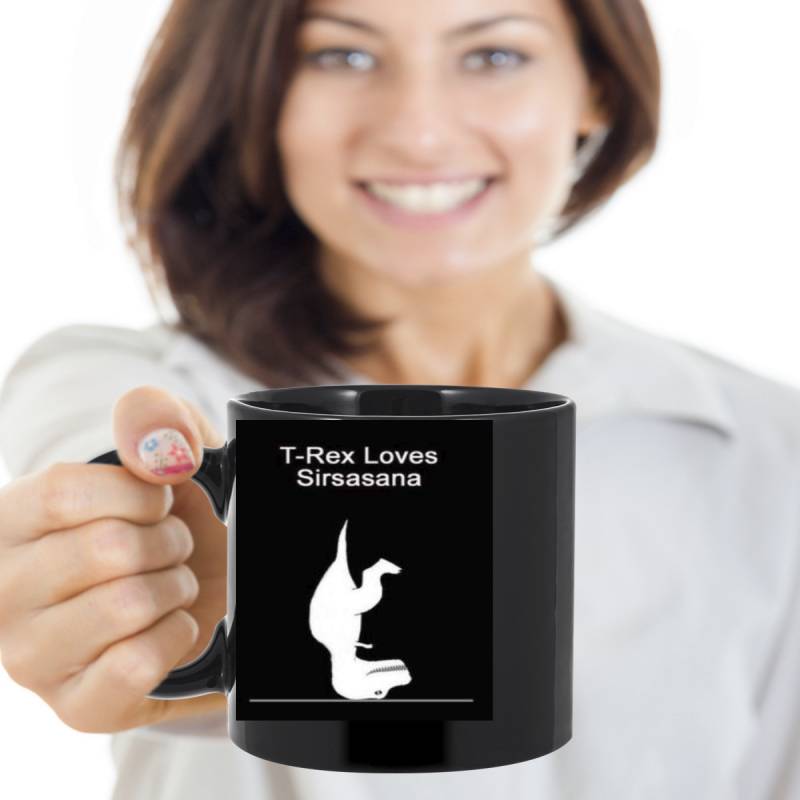 T-Rex yoga – Coffee mugs