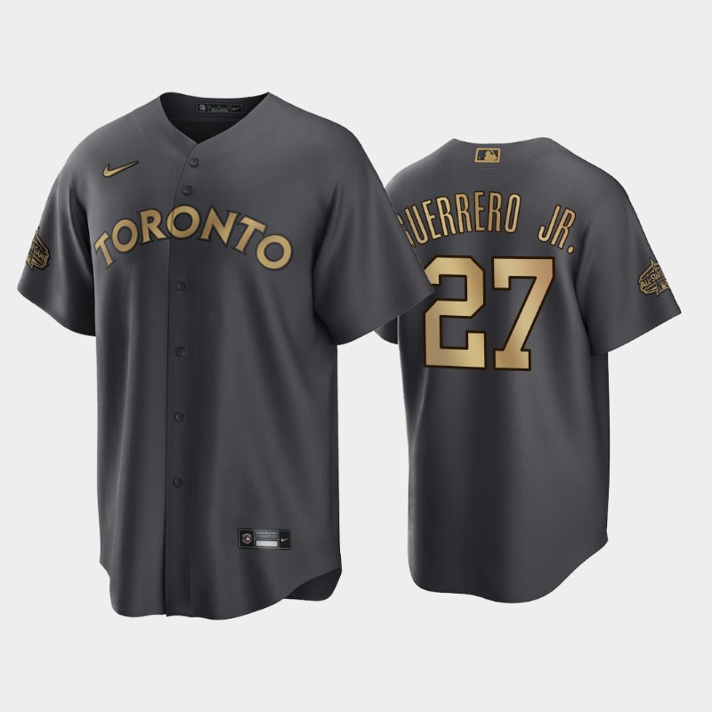 Toronto Blue Jays Vladimir Guerrero Jr. 27 2022-23 All-Star Game AL Charcoal Jersey