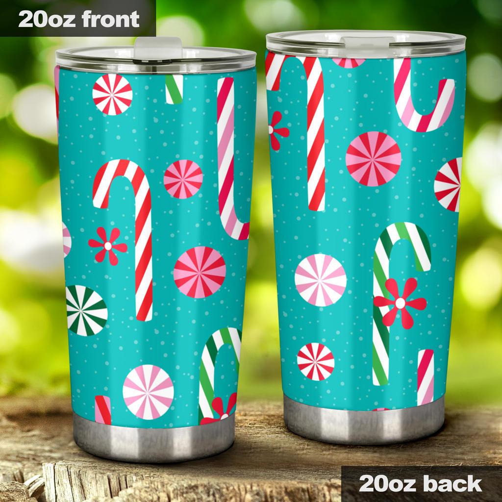 Christmas Candy Pattern Tumbler