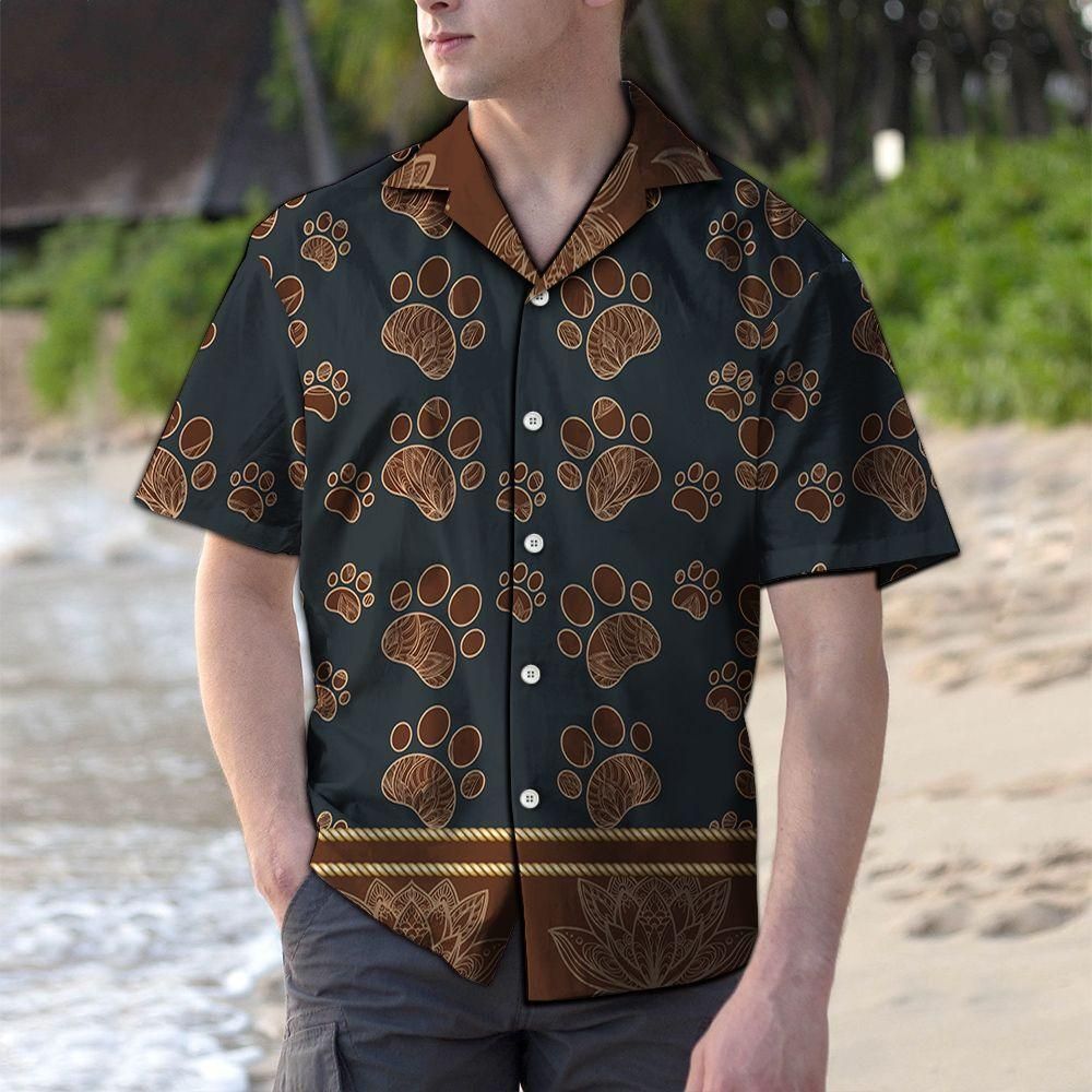 Cute Paws Aloha Hawaii Shirt Colorful Short Sleeve Summer Beach Casual For Men And Women Ha27919