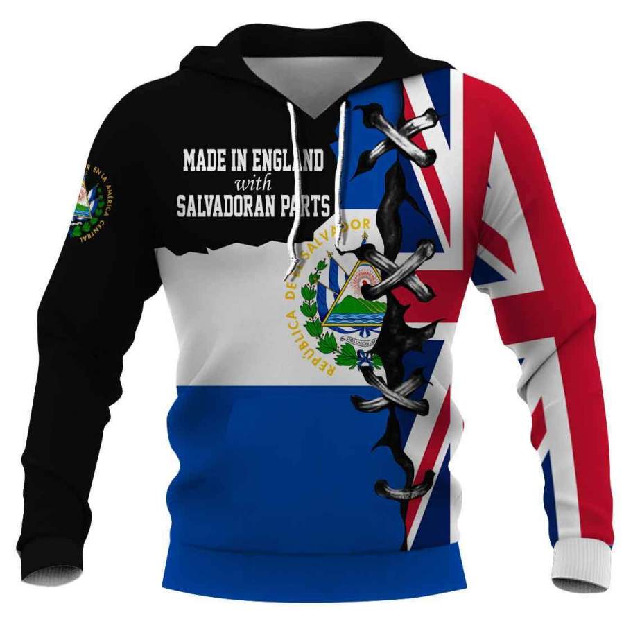 Salvadoran nationality hoodie  3D Full Printing