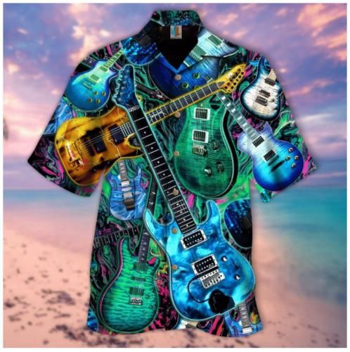 All I Want Is Guitar Aloha Hawaiian Shirt Colorful Short Sleeve Summer Beach Casual Shirt For Men And Women