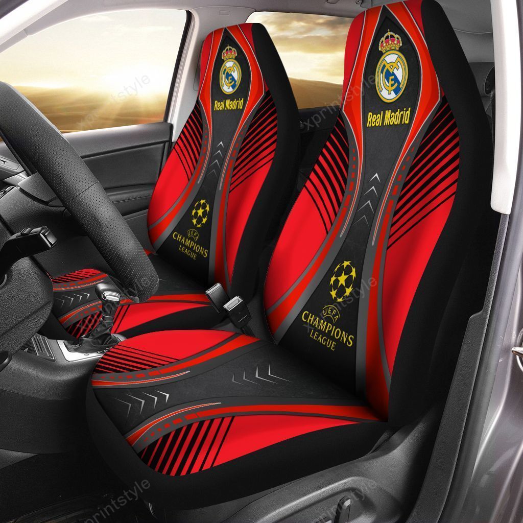 Real Madrid Lph-Ht Car Seat Cover (Set Of 2) Ver 3 (Red)