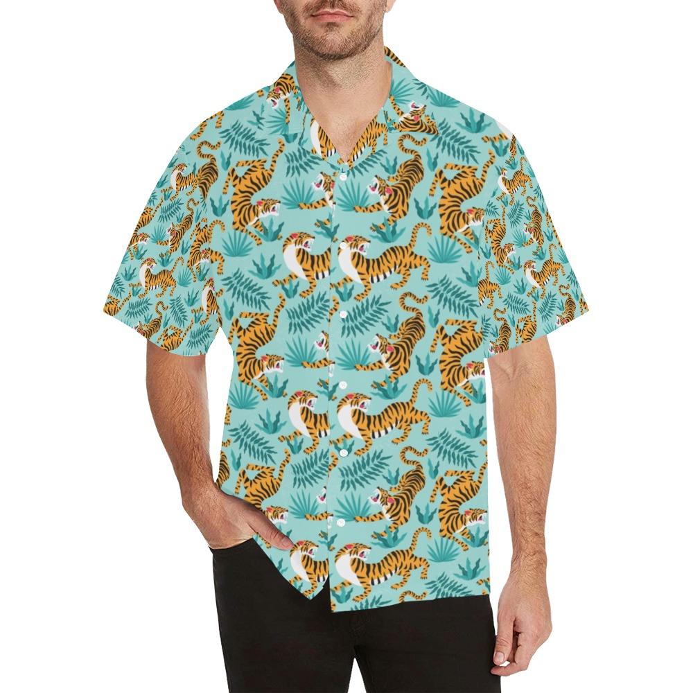 Tiger Print Design Lks304 Hawaiian Shirt