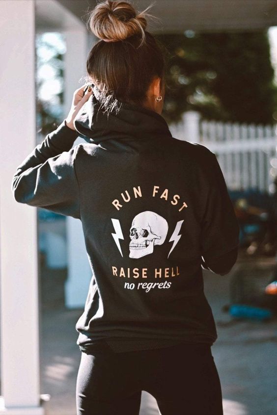 Run Fast Raise Hell Hoodie