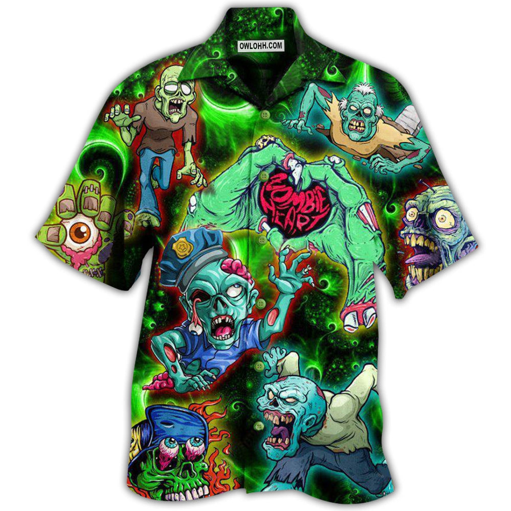 Zombie Eat Brains You’Re Safe – Hawaiian Shirt  – Owl Ohh