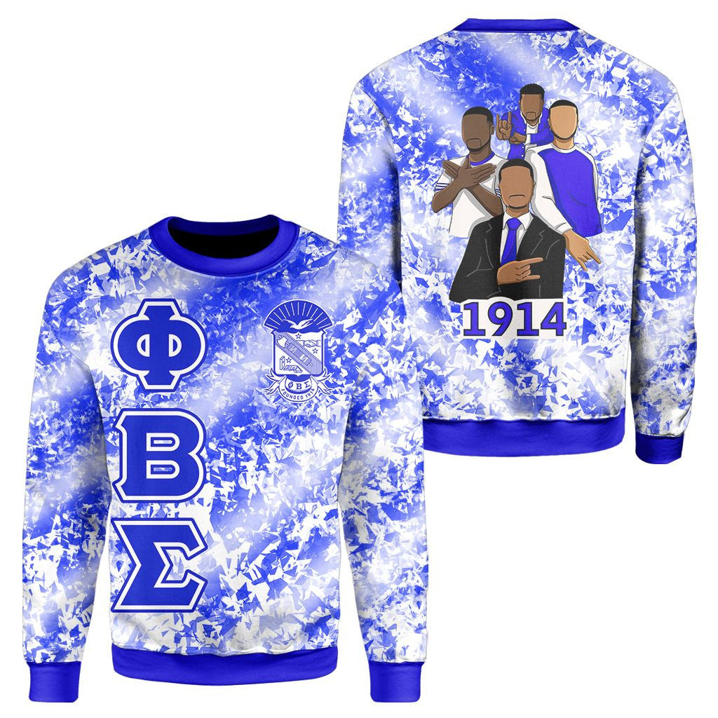 Fraternity Sweatshirt – Phi Beta Sigmas 1914 Diamond Pattern Sweatshirt