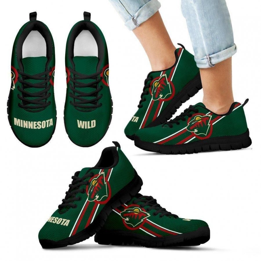 Fall Of Light Minnesota Wild Sneakers #226