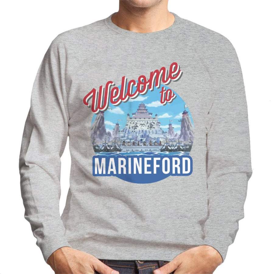 Welcome To Marineford One Piece Men’s Sweatshirt