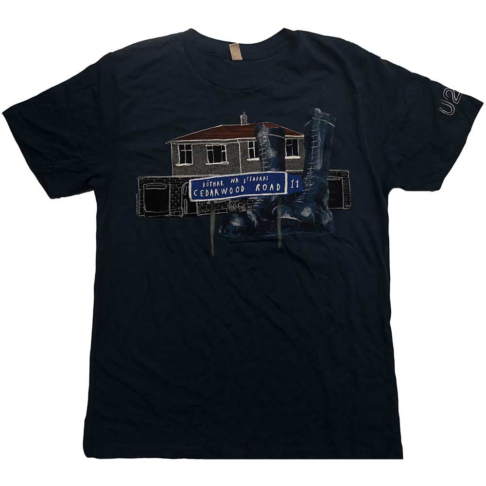 U2 – Cedar Wood Road – Denim Blue T-Shirt