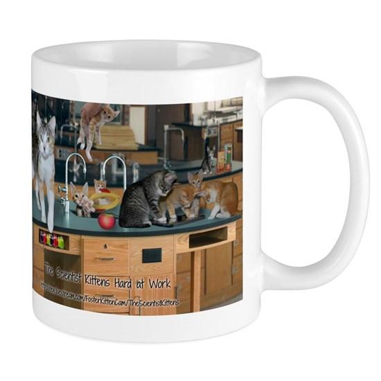 Scientist Kittens Hard At Work Mug