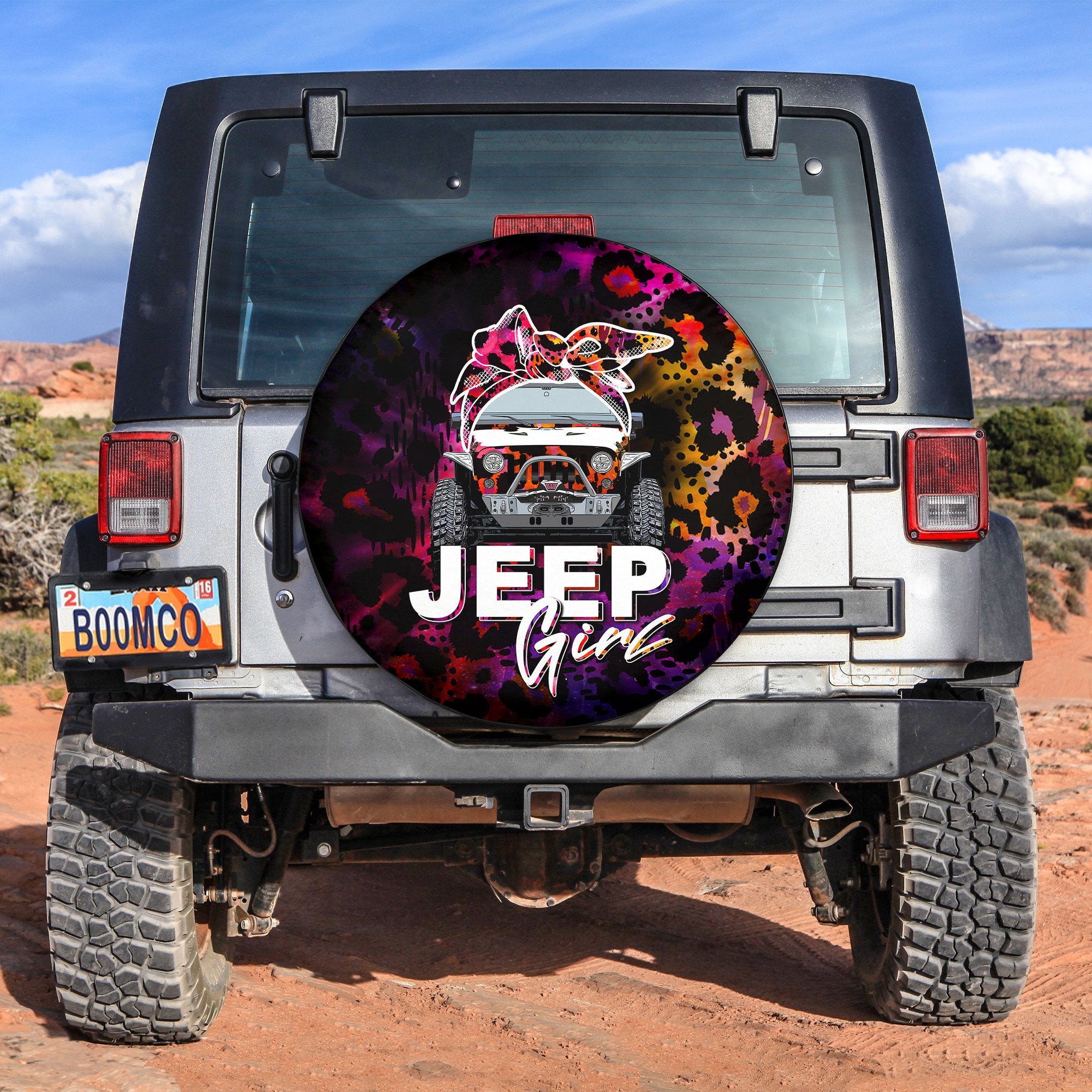 Jeep Girl Spare Tire Cover Colorful Style No.2 Lt6